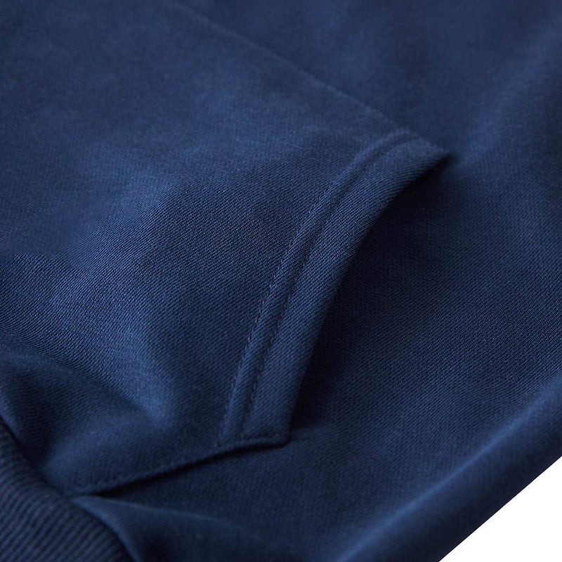 Spring&Gege Youth Solid Pullover Sport Hoodies Soft Kids Hooded Sweatshirts for Boys and Girls Size 7-8 Years Navy - Image 5